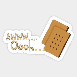 Oh biscuits Sticker